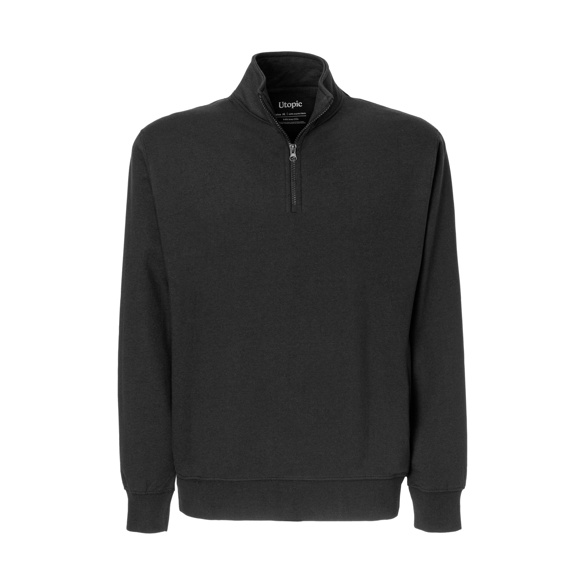 Felpa con mezza zip unisex in cotone e poliestere rigenerati da 280 g/m2 Felpa con mezza zip unisex in cotone e poliestere rigenerati da 280 g/m2